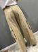pantalone beige cargo elastico palazzo