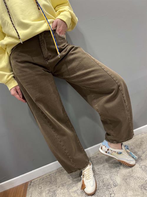 JEANS BALoon marrone cacao