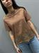  T-Shirt cacao con pizzo finaLE