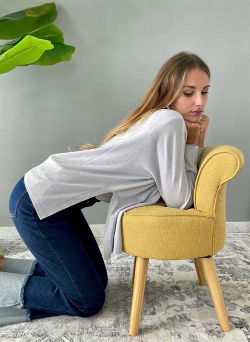 Maglia fine scatoletta celeste
