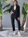 Completo nero smoking pantalone sigaretta