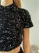 Top paillettes nero