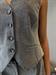 gilet lurex argento