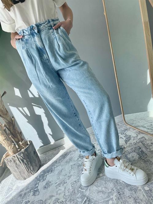 jeans baggy pences chiaro