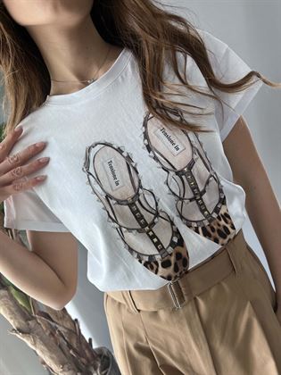 T-Shirt ballerina leopardata