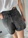 shorts in denim nero delave kontatto