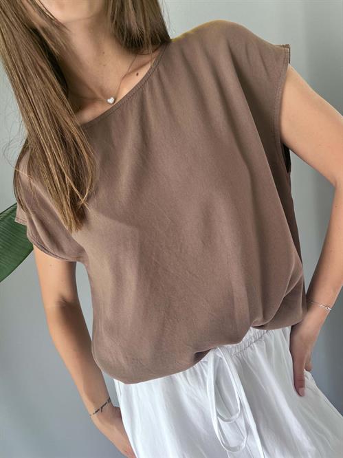  T-Shirt casacca marrone cacao